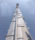 인공 자립하 50m 단극 철탑립