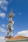 3 다리 튜브 마이크로파 통신 모바일 셀 타워 다기능