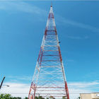 80m 아연 도금 통신 앵글 스틸 Q235 4 레그 타워