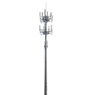 분말 입히는 강철 모노폴 탑 방송/4g/휴대전화 신호