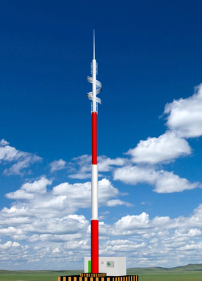 신속한 배치 모노폴 타워 용융 아연 도금 쉬운 설치